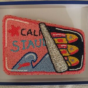 STAUD Carmella “staudines” beaded clutch